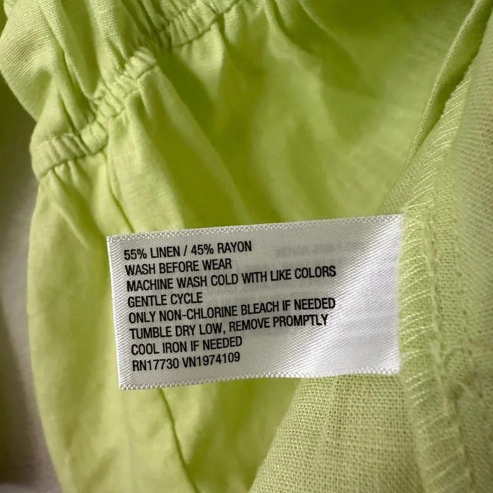 UNIVERSAL Thread Apple Green Front Tie Long Sleeves SMALL Top BNWT - Picture 7 of 8